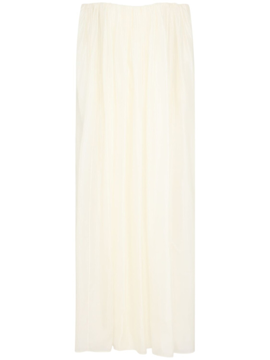 Christopher Esber: Vapour overlay silk organza gown - White - women_0 | Luisa Via Roma
