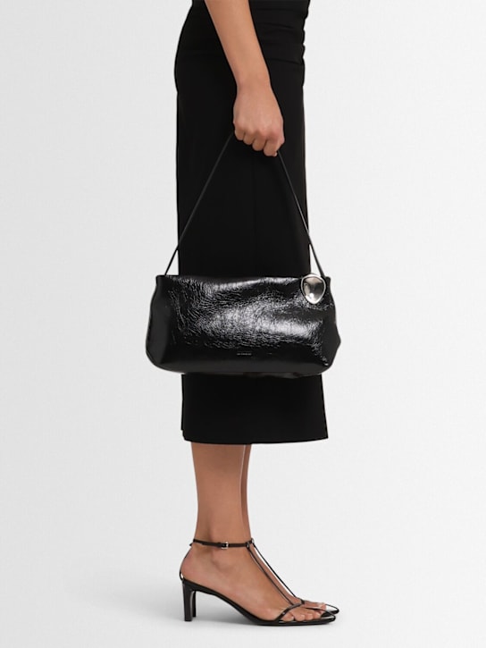 Jil Sander: Jewel zip napa leather shoulder bag - women_1 | Luisa Via Roma