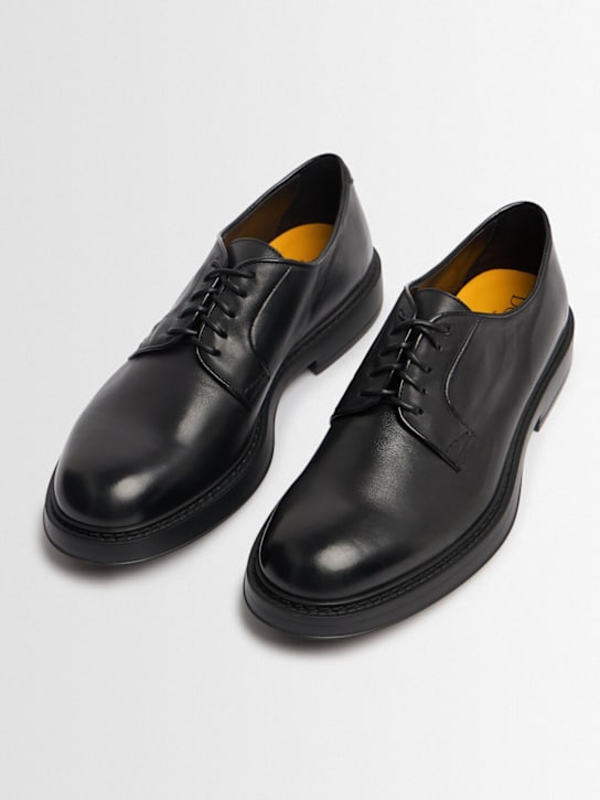 Doucal's: Leather lace-up shoes - ブラック - men_1 | Luisa Via Roma