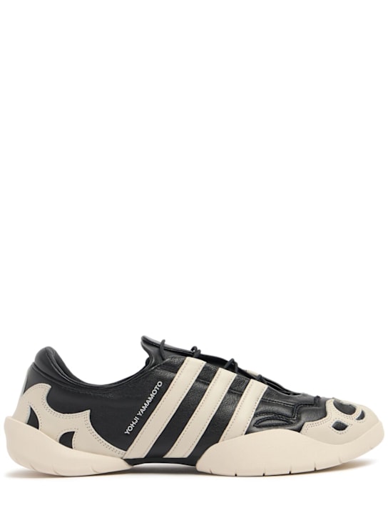 Y-3: Regu 2002 leather sneakers - men_0 | Luisa Via Roma