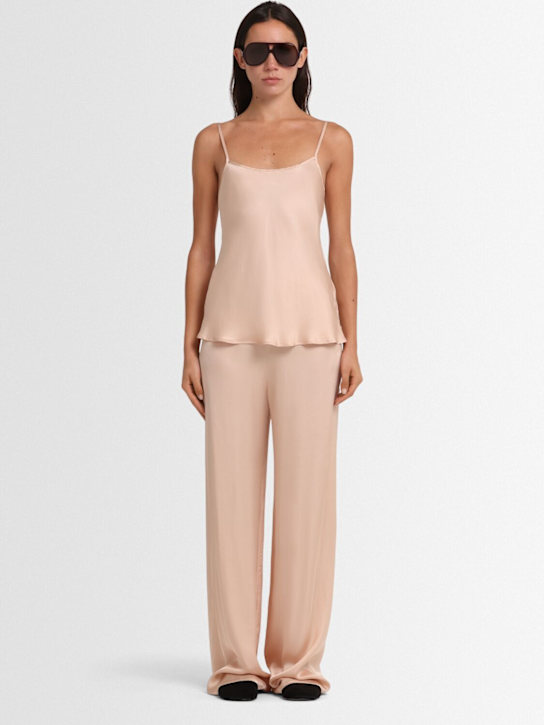 Annagreta: Tanktop aus Viskosesatin „Sienna“ - Hautfarben - women_1 | Luisa Via Roma