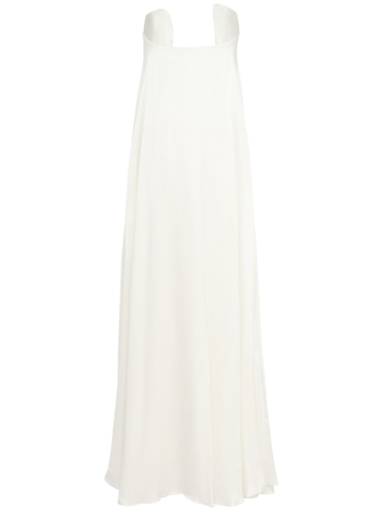 Christopher Esber: Salacia textured silk strapless gown - White - women_1 | Luisa Via Roma
