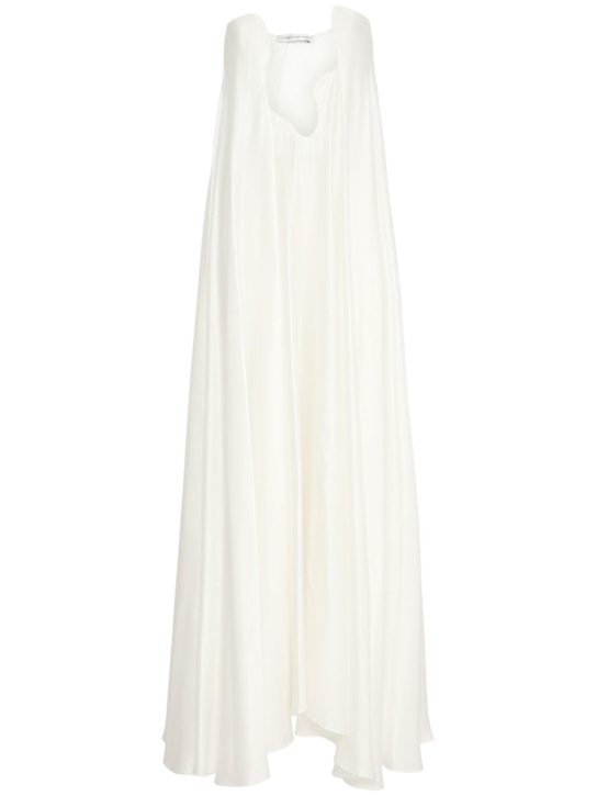 Christopher Esber: Salacia textured silk strapless gown - White - women_0 | Luisa Via Roma