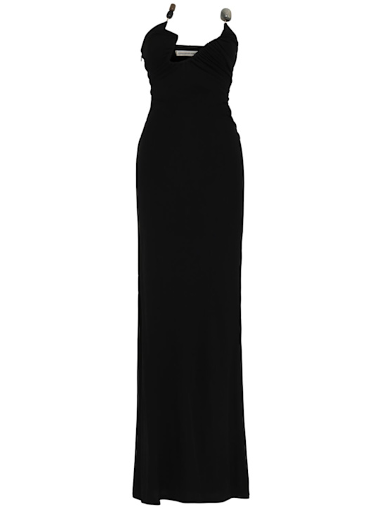 Odessa arced strapless dry jersey gown - Thumbnail 1