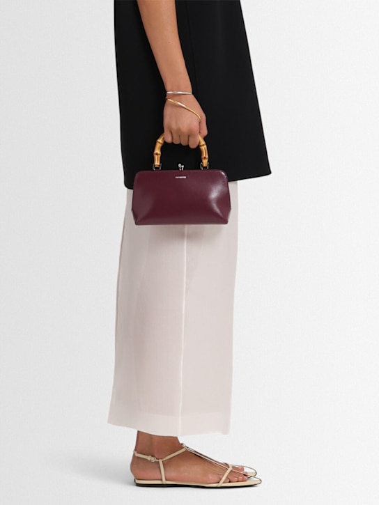 Jil Sander: Mini Goji palmellato leather bag - women_1 | Luisa Via Roma