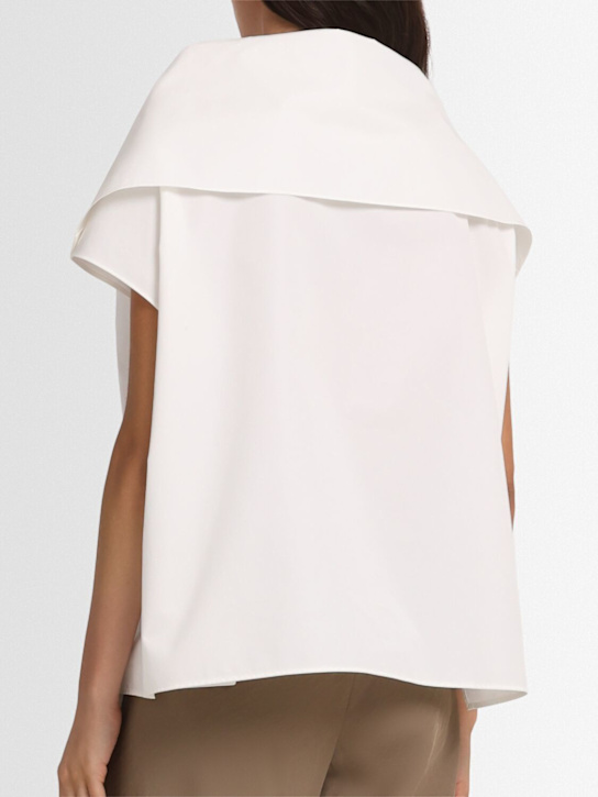Cape collar cotton poplin shirt - Jil Sander - Women  | Luisaviaroma