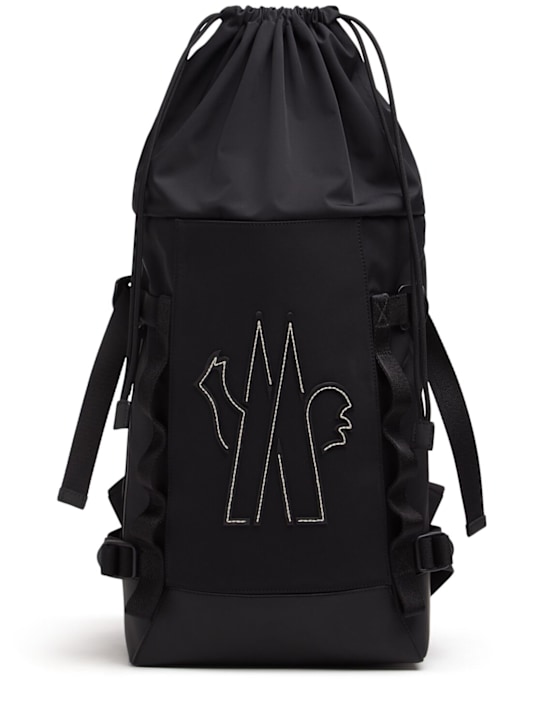 Moncler Grenoble: Logo water repellent nylon backpack - men_0 | Luisa Via Roma