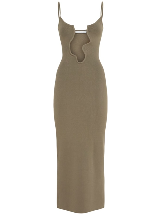 Christopher Esber: Salacia wire column dress - Sage - women_0 | Luisa Via Roma