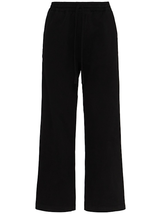 Carhartt WIP: Floyde twill pants - Black - men_0 | Luisa Via Roma
