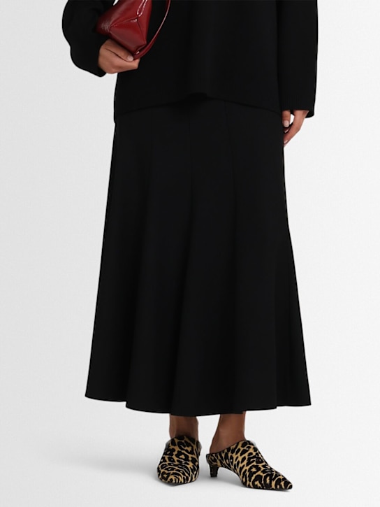 Jil Sander: 35mm Leopard print ponyhair mules - Canvas Beige - women_1 | Luisa Via Roma