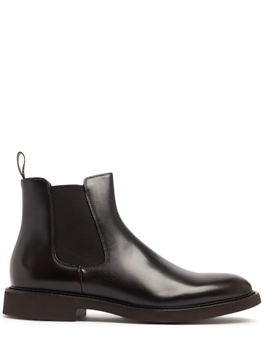 Doucal's: Leather beatle boots - men_0 | Luisa Via Roma