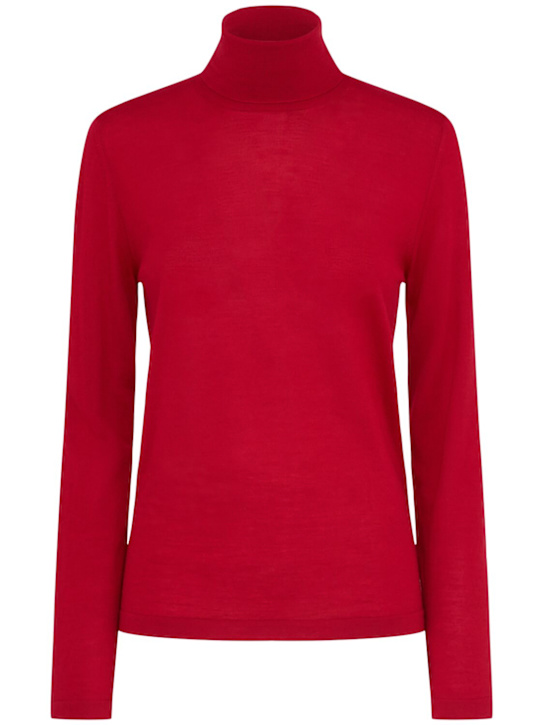 Annagreta: Cloe ウールニット タートルネックセーター - レッド - women_0 | Luisa Via Roma