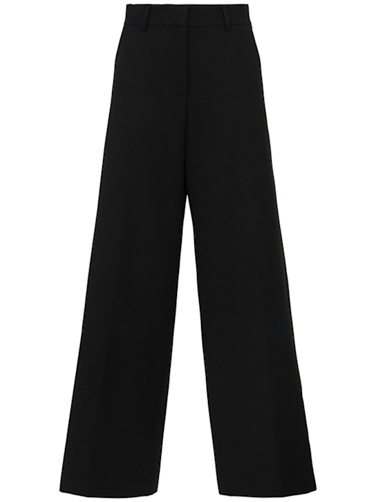 Annagreta: Amira wool twill pants - Black - women_0 | Luisa Via Roma