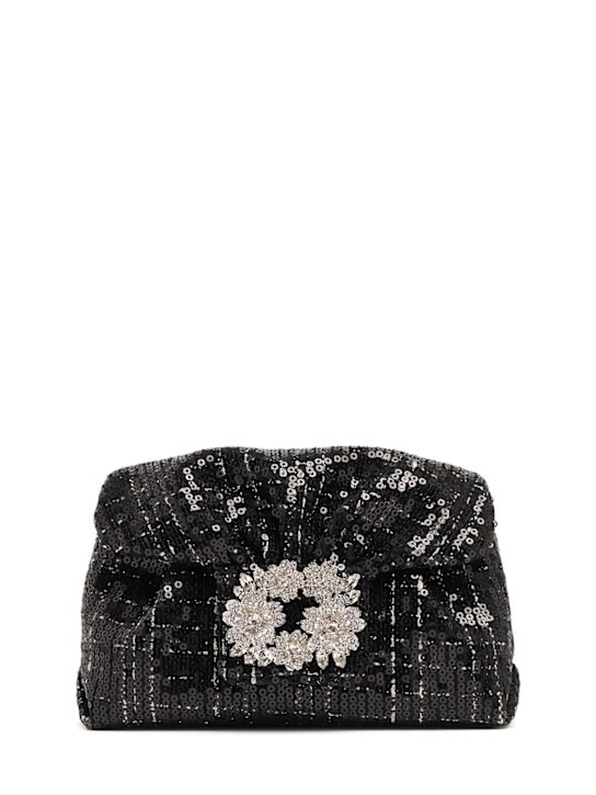 Roger Vivier: Micro RV Bouquet draped bag - women_0 | Luisa Via Roma