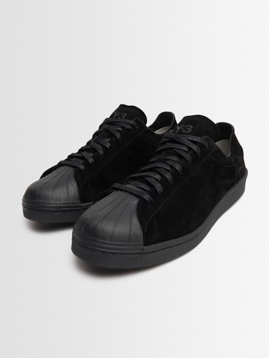 Yohji Yamamoto: Y-3 Kuro Superstar sneakers - Black - men_1 | Luisa Via Roma