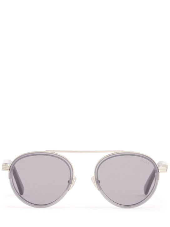 Zegna: Orizzonte II acetate & metal sunglasses - men_0 | Luisa Via Roma