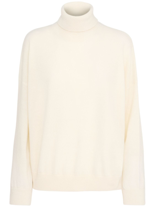 Annagreta: Flaminia wool knit turtleneck sweater - Off White - women_0 | Luisa Via Roma