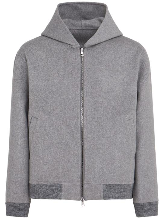The Core: ウールブレンド フルジップフーディー - グレー - men_0 | Luisa Via Roma