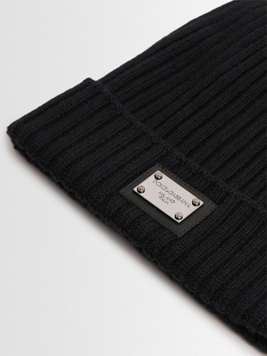 Dolce&Gabbana: Wool knit beanie - kids-boys_1 | Luisa Via Roma