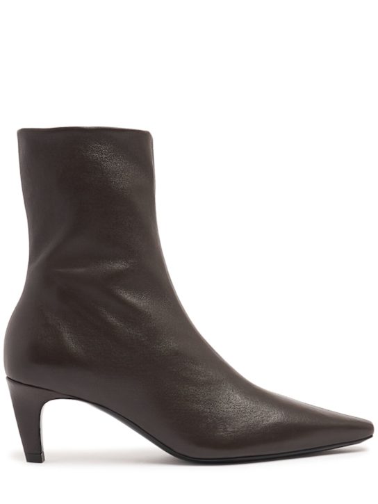 Jude: 65mm Cave stretch leather ankle boots - Brown - women_0 | Luisa Via Roma
