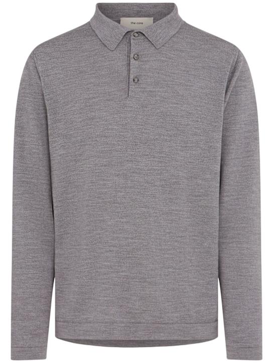 The Core: ウールニットポロ - グレー - men_0 | Luisa Via Roma