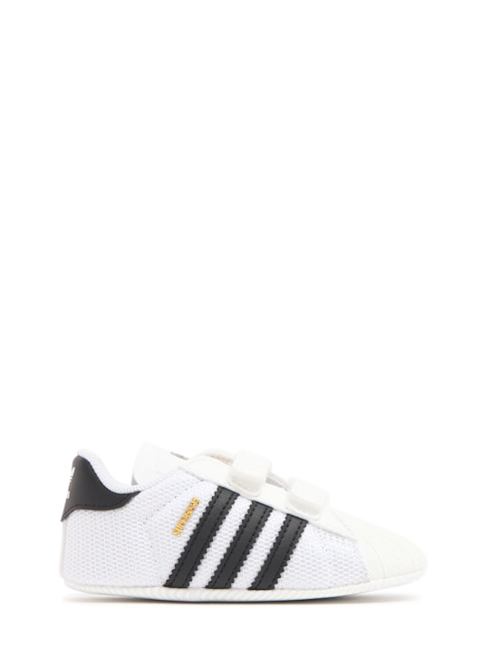 adidas Originals: Superstar Crib lace-up sneakers - ホワイト/ブラック - kids-boys_0 | Luisa Via Roma