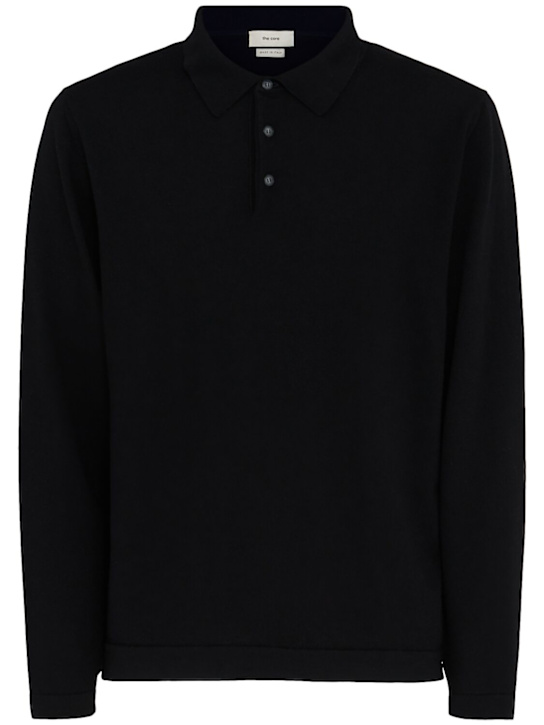 The Core: Polokleid aus Wollstrick - Schwarz - men_0 | Luisa Via Roma