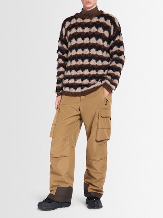 Moncler Grenoble: Wool blend crewneck sweater - men_1 | Luisa Via Roma