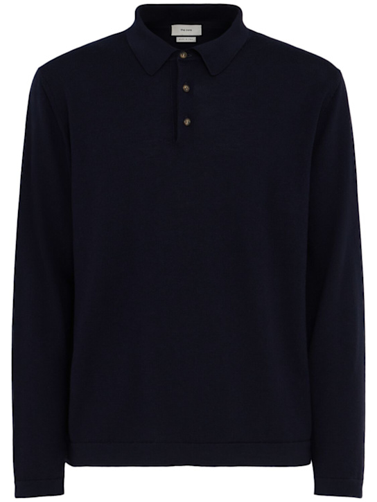 The Core: ウールニットポロ - ブルー - men_0 | Luisa Via Roma