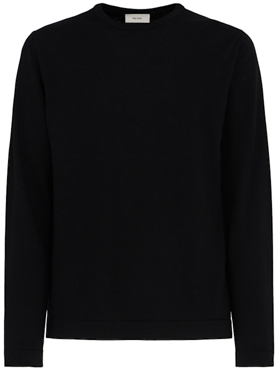 The Core: Sweater aus Wollstrick - Schwarz - men_0 | Luisa Via Roma