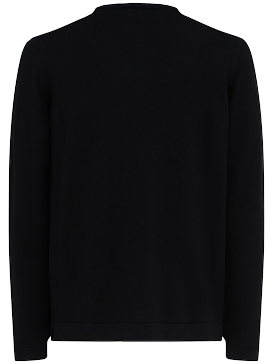 The Core: ウールニットクルーネックセーター - ブラック - men_1 | Luisa Via Roma