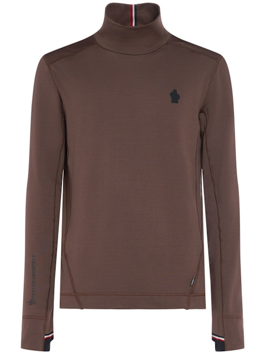 Moncler Grenoble: Polartec turtleneck sweatshirt - men_0 | Luisa Via Roma