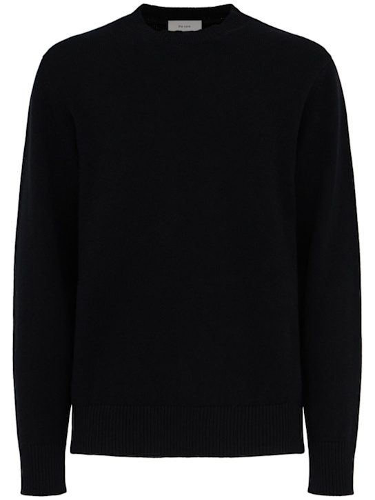 The Core: Pullover aus Wollstrick - Schwarz - men_0 | Luisa Via Roma