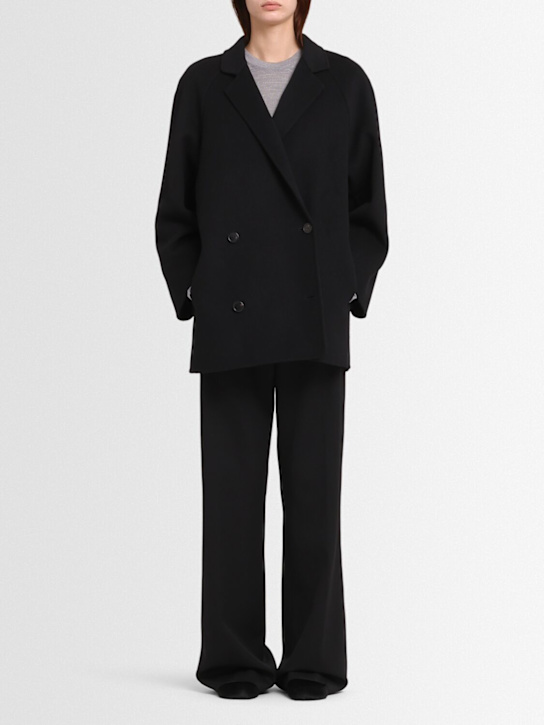 Annagreta: Adele wool blend coat - Black - women_1 | Luisa Via Roma