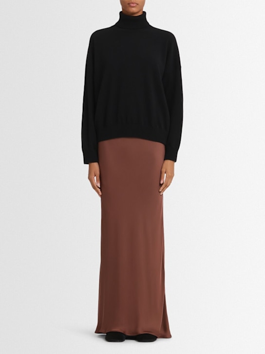 Annagreta: Flaminia wool knit turtleneck sweater - Black - women_1 | Luisa Via Roma