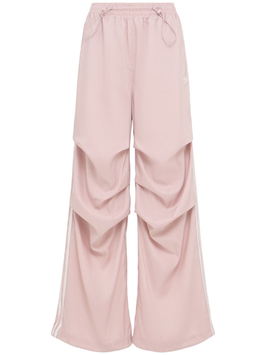 adidas Originals: Teamgeist ruffled track pants - New Rose - women_0 | Luisa Via Roma
