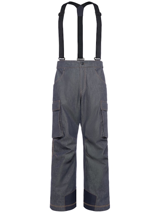Moncler Grenoble: Cotton denim ski pants - men_0 | Luisa Via Roma