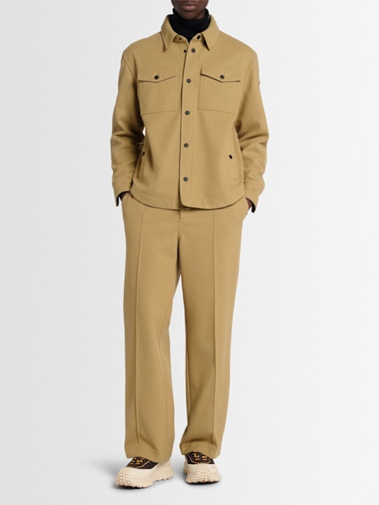 Moncler Grenoble: Embossed logo tech après-ski pants - men_1 | Luisa Via Roma