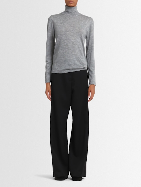 Annagreta: Cloe ウールニット タートルネックセーター - グレー - women_1 | Luisa Via Roma