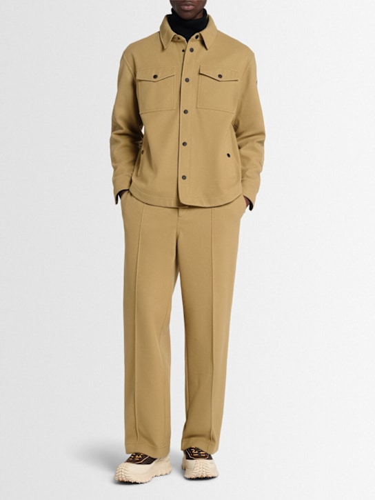 Moncler Grenoble: Brushed tech shirt jacket - men_1 | Luisa Via Roma