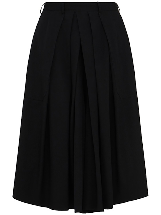 Yohji Yamamoto: Hakama pleated wool pants - men_0 | Luisa Via Roma