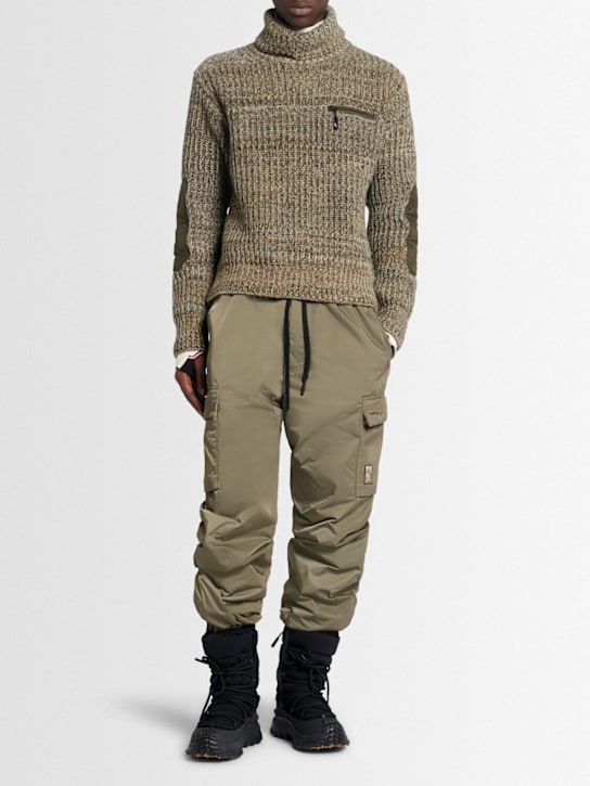 Moncler Grenoble: Micro tech gabardine cargo pants - men_1 | Luisa Via Roma