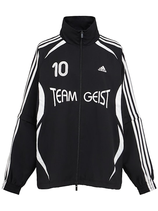 adidas Originals: Teamgeist oversize track top - Black - women_0 | Luisa Via Roma