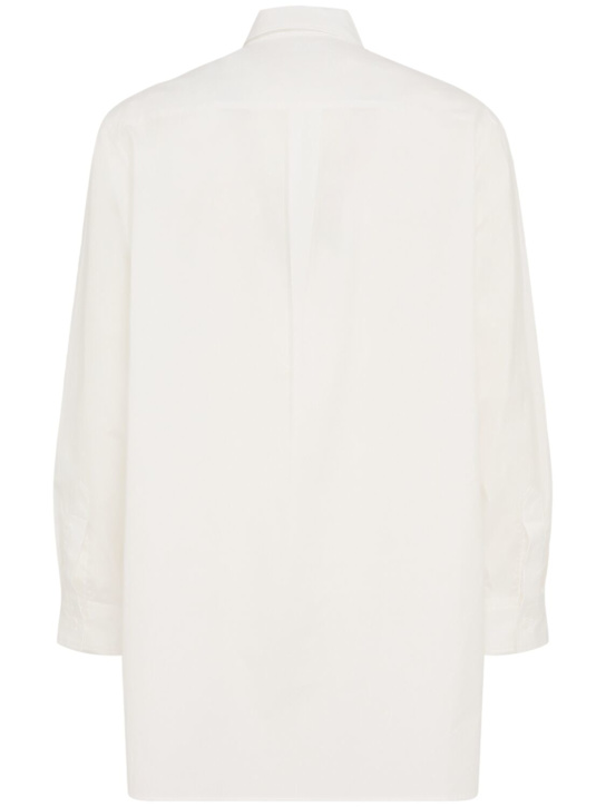 Yohji Yamamoto: Standard cotton shirt - White - men_1 | Luisa Via Roma