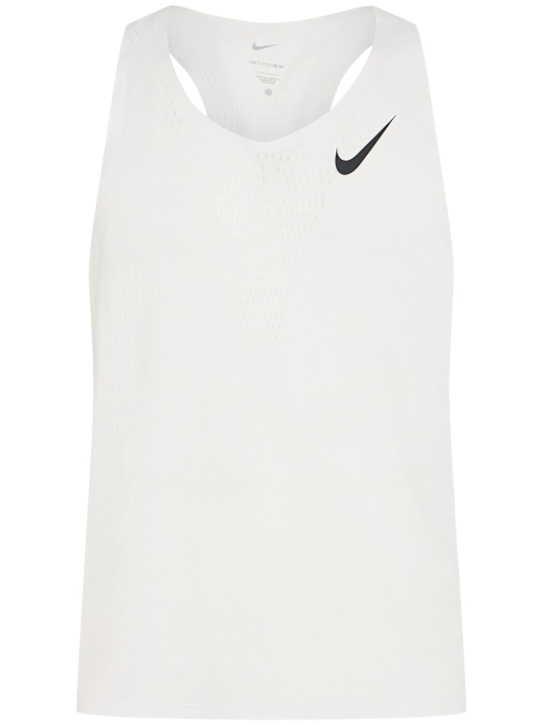 Nike: Tanktop „AeroSwift Dri-FIT“ - Summit White/Black - men_0 | Luisa Via Roma