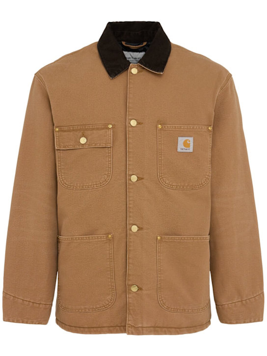 Carhartt WIP: OG Dearborn chore coat - ハミルトンブラウン - men_0 | Luisa Via Roma