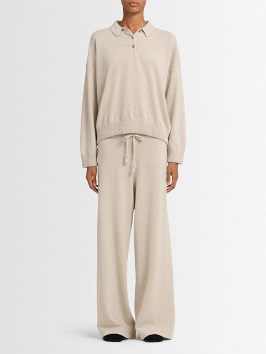 Annagreta: Editta ウールニットポロ - ベージュ - women_1 | Luisa Via Roma