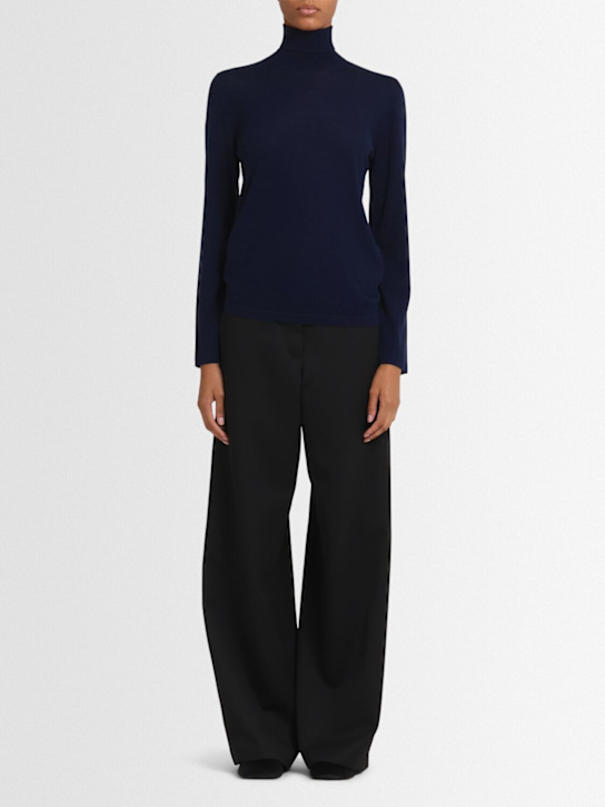 Annagreta: Cloe ウールニット タートルネックセーター - ブルー - women_1 | Luisa Via Roma