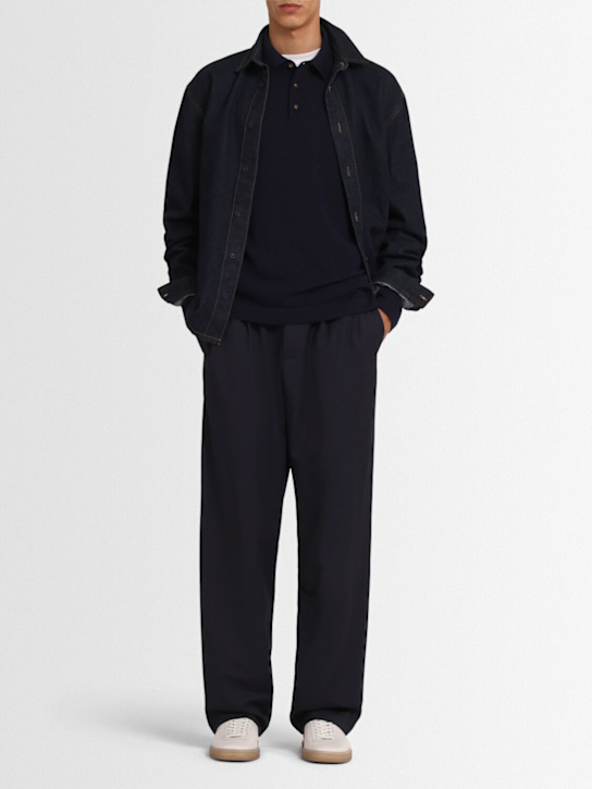 The Core: ウールニットポロ - ブルー - men_1 | Luisa Via Roma