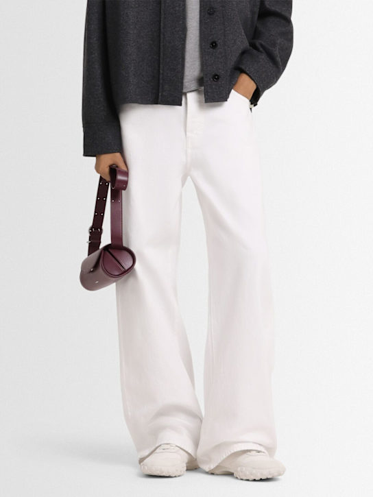 Jil Sander: Tech low top sneakers - Porcelain - women_1 | Luisa Via Roma